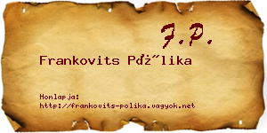 Frankovits Pólika névjegykártya